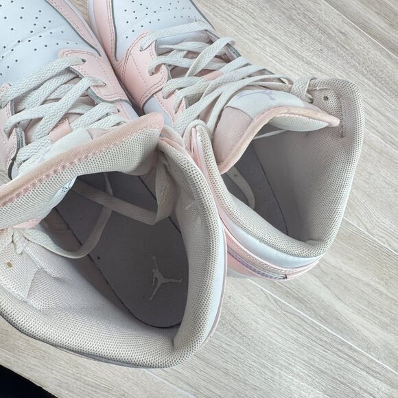 Nike Air Jordan 1 Mid GS 7Y Pink Foam Quartz Purple Sneakers Women’s 8.5 Shoes - Picture 10 of 12